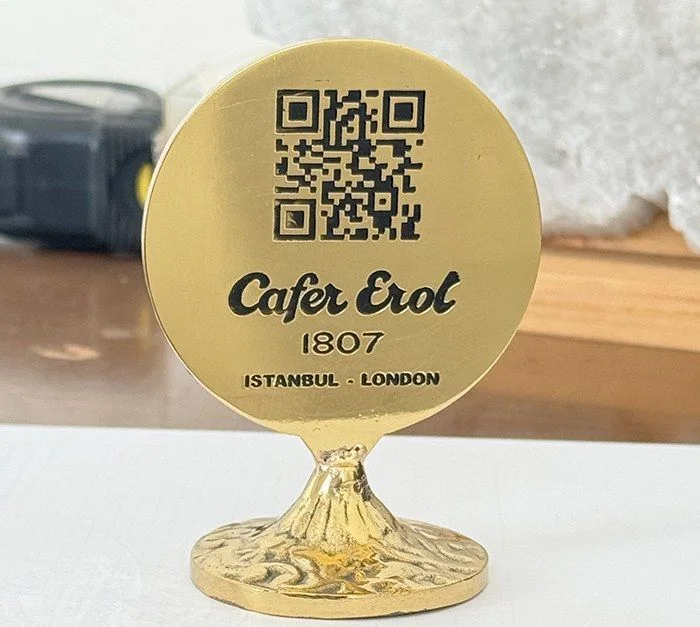 PMN10 Pirinç Masa Üstü Numaralık ve QR Code – görsel 10