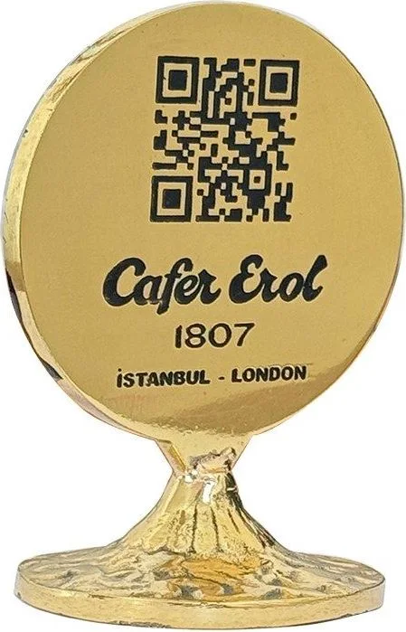 PMN10 Pirinç Masa Üstü Numaralık ve QR Code