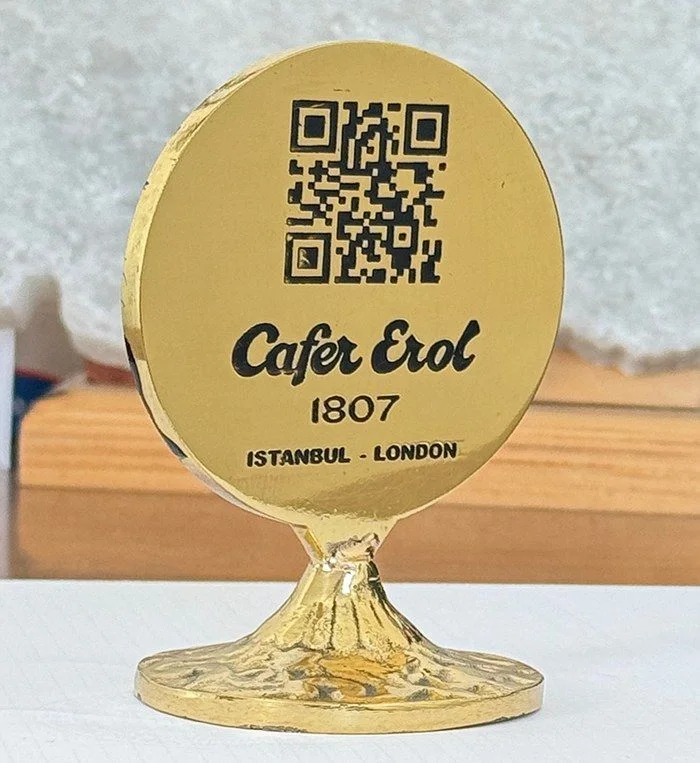 PMN10 Pirinç Masa Üstü Numaralık ve QR Code – görsel 5
