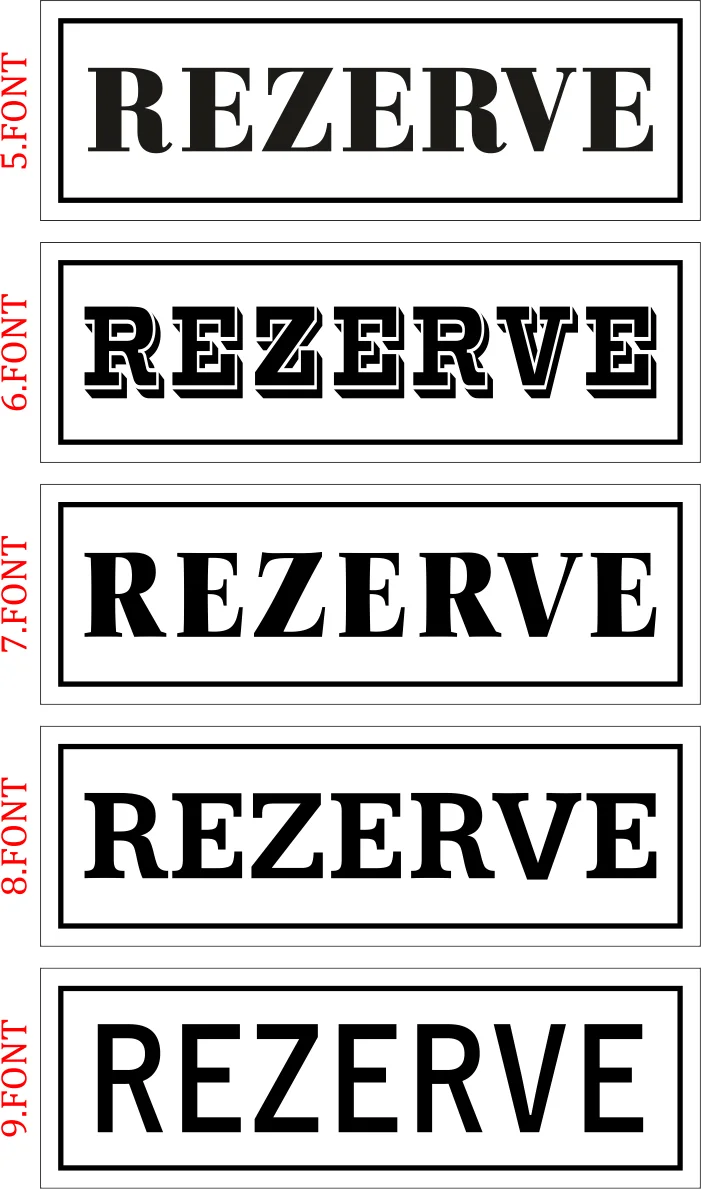 R04 Pirinç Masa Üstü Rezerve Yazısı – görsel 10