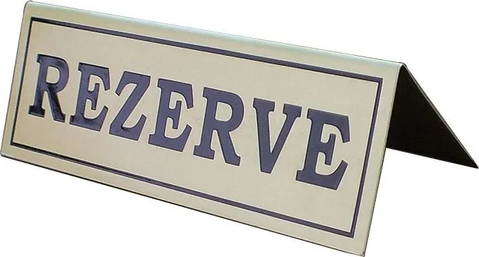 R04 Pirinç Masa Üstü Rezerve Yazısı – görsel 4