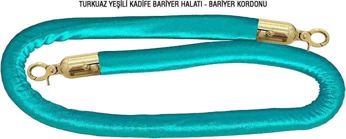 KBK4 Turkuaz Kadife Bariyer Kordonu